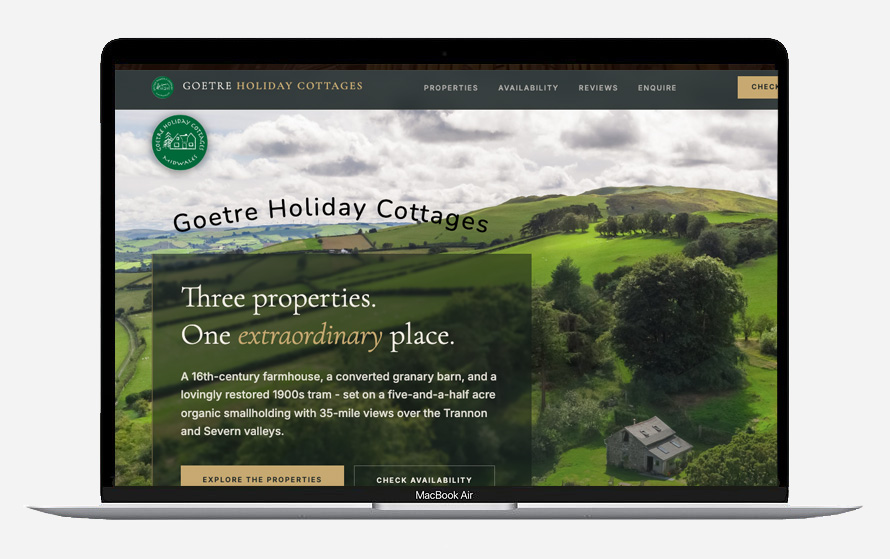 Example business website by Mike Slater